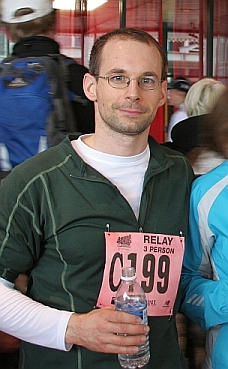 Me after the Around-the-Bay Run, 2010